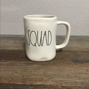 Rae Dunn Squad Coffee Mug Large Letters